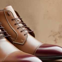Image of combat boots with a sizing chart