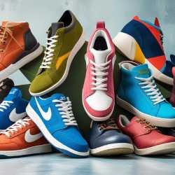 Illustration of colorful shoes